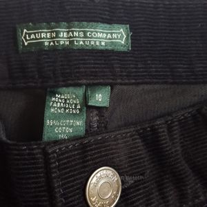Lauren Jeans Company black cords 10